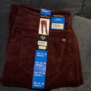Well Worn Corduroy Pants in Deep Brown
